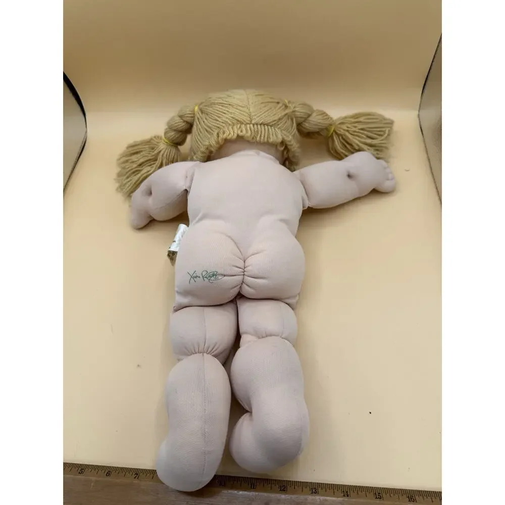 Vintage 1984 Cabbage Patch Kids Doll Blonde Pigtails Disney Outfit 16”